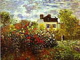 Claude Monet Monet's Garden at Argentueil painting